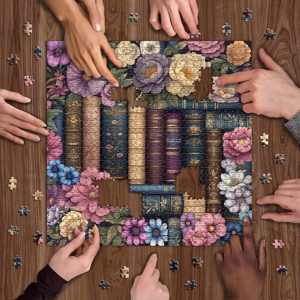 Cozy Library Aesthetic Puzzle