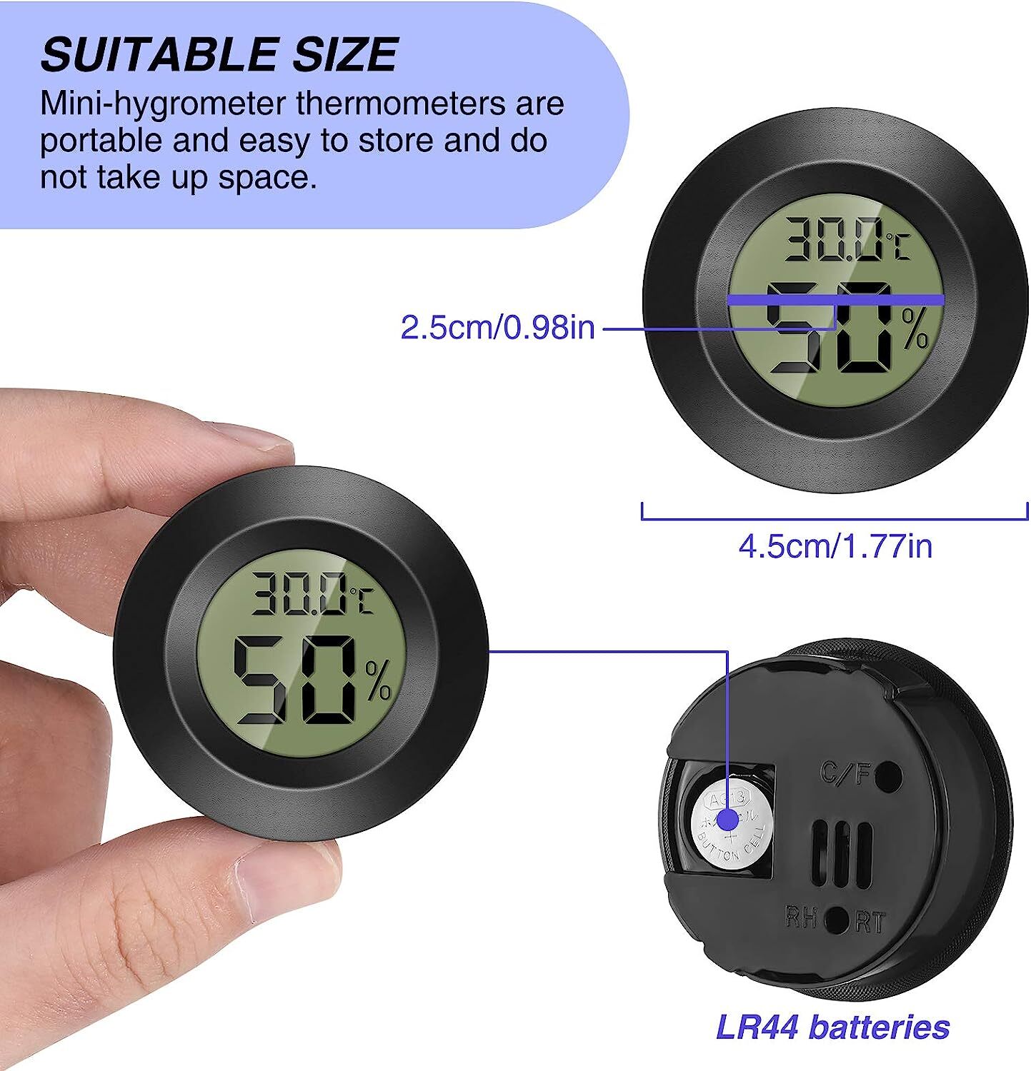 Mini LCD Digital Thermometer Hygrometer Humidity Temperature Meter Indoor Tester