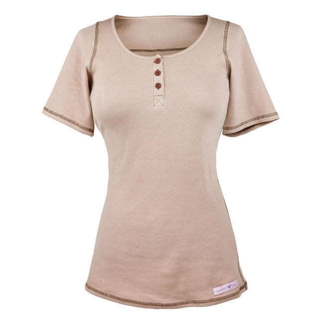 Short Sleeve Top Classic Beige