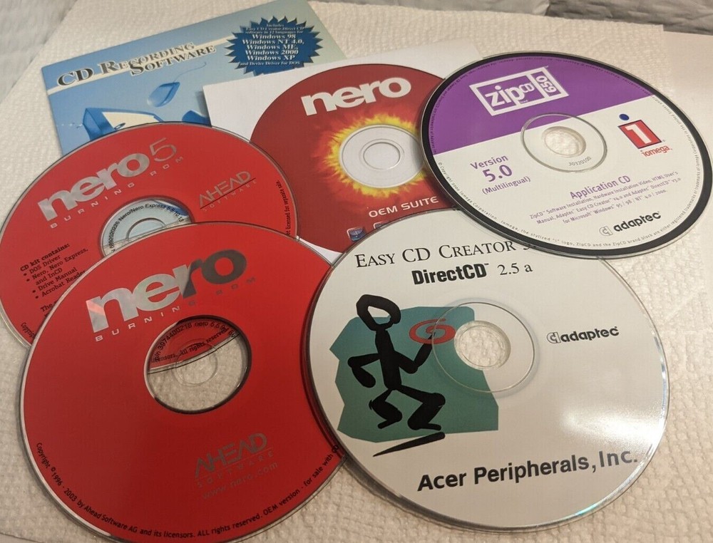 OEM-Bundled Software CD / DVD Burning/Writing