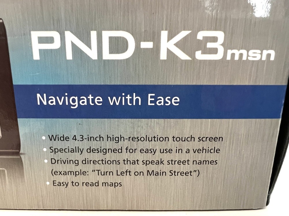 Alpine Electronics PND-K3 MSN Direct Portable Navigation System GPS NEW