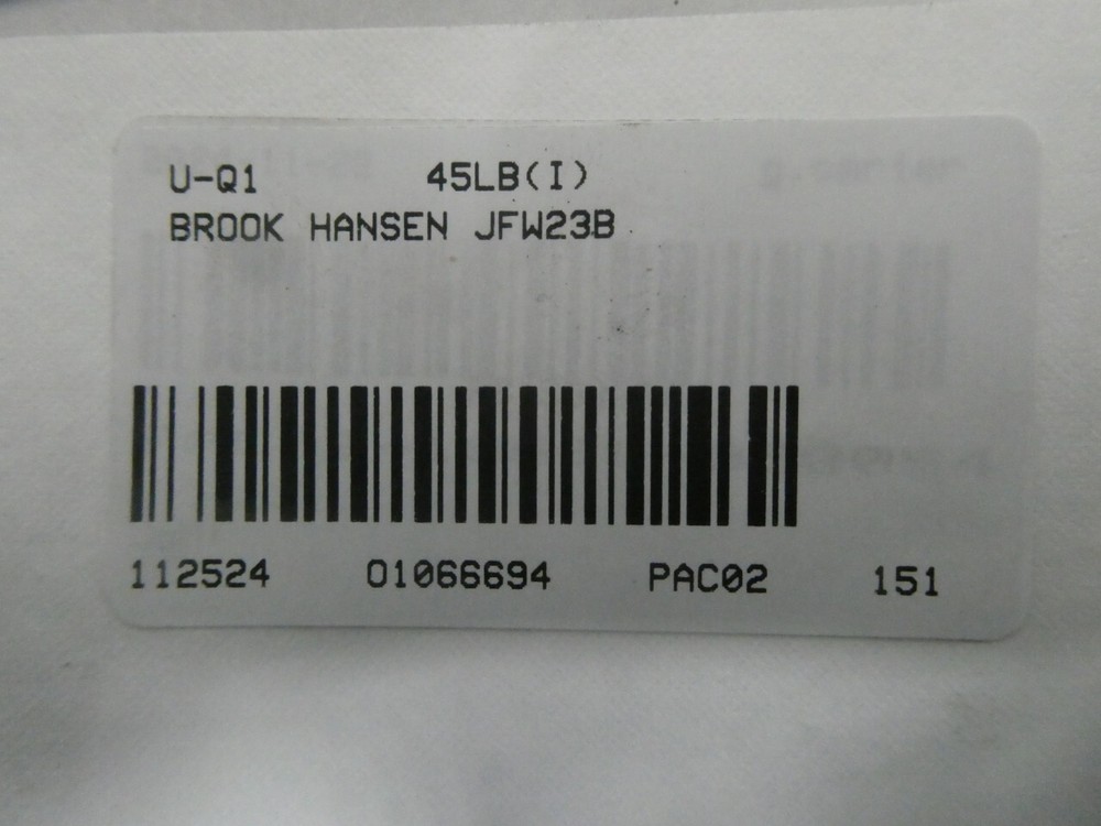 Brook Hansen JFN23B Inline Gear Reducer