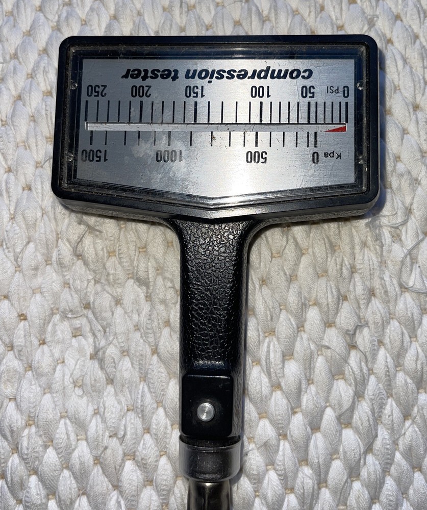 Vintage Classic Car Engine Compression Tester SAE Threads