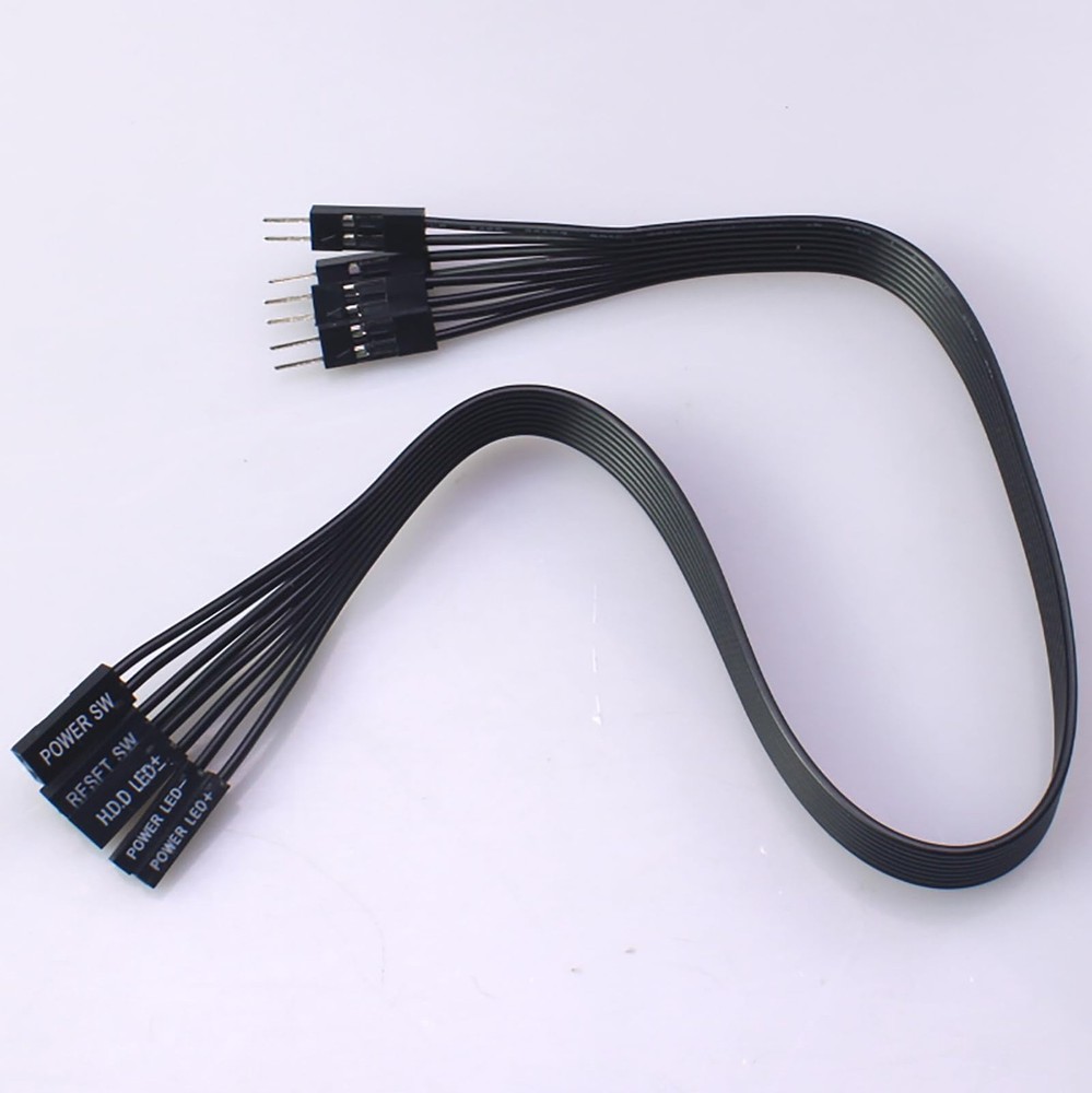 Motherboard Extension Wire Set Silver-Plated Plug Mainboard Switch Hard Disk ...