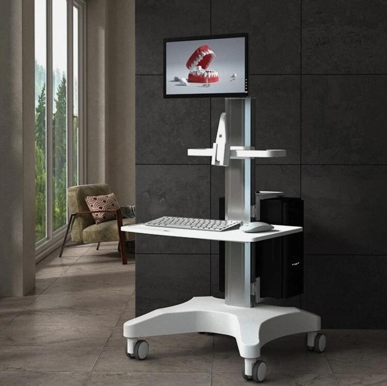 Medical Dental Scanner Mobile Cart Intraoral Scanner Trolley Tool Cart 110V