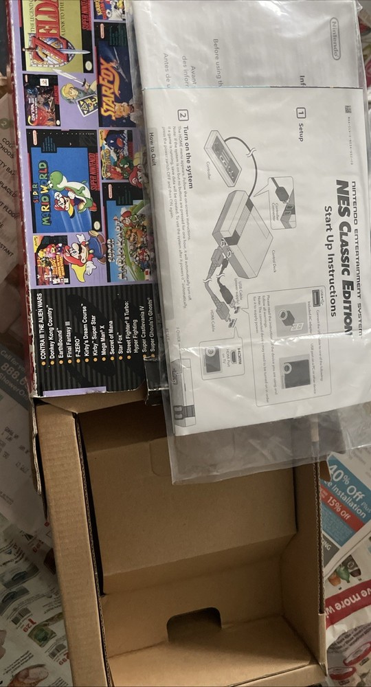 EMPTY BOX And Packing Materials For SNES Classic Edition