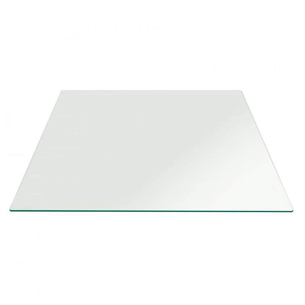 WGV Large Square Mirror Plate 8" Width, 4.5 mm Thickness, Frameless Sanded Ed...