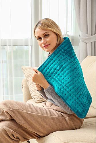 King Size Heating Pad with Fast-Heating Technology & 6 Temp Setting, 45cm x 85cm