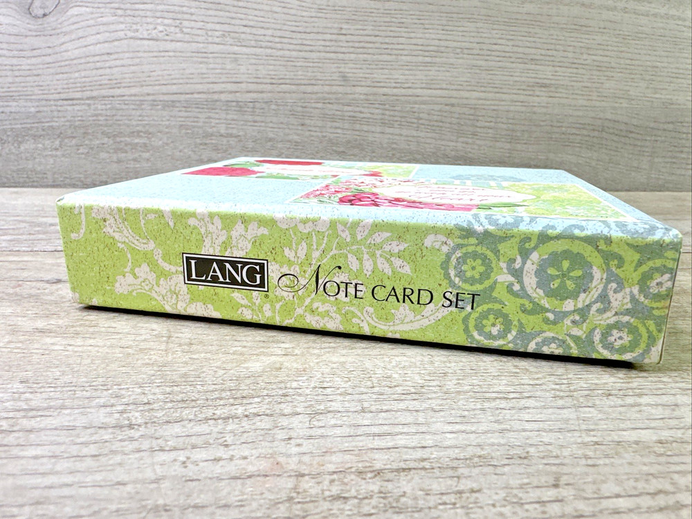 Lang Blush Notecard Set 12 Count w/Envelopes NEW Multicolor
