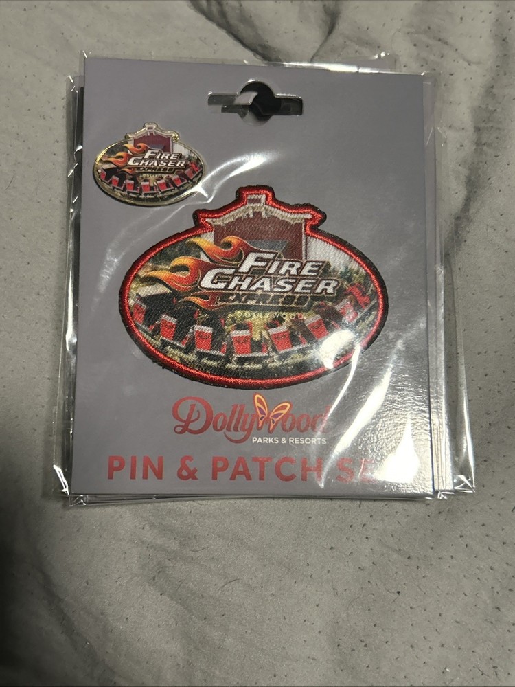Dollywood roller coaster pen and iron on patch set
