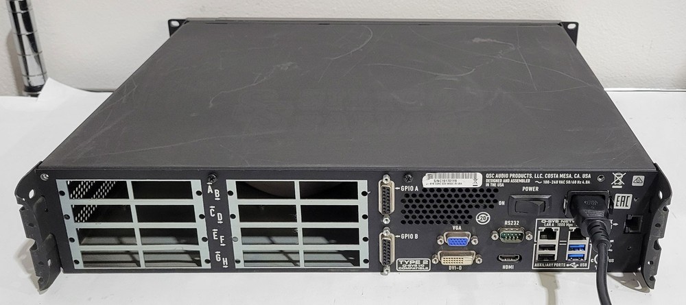 QSC Q-SYS Core 500i Integrated System Processor **No Cards AS-IS**