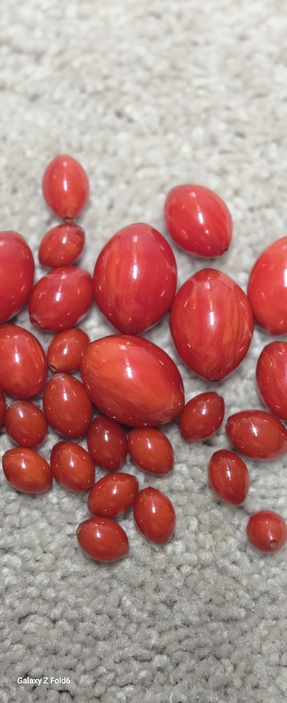 Vintage cherry Bakelite Beads