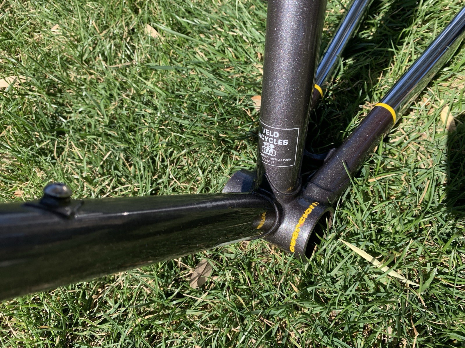 62cm x 60cm 1991 Guerciotti Steel Road Bike Frame Columbus TSX Clears 30mm Tire!