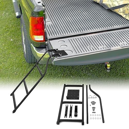Universal Trucks Tailgate Ladder，Ladder Foldable & Height Adjustable for