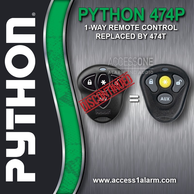 Directed 474T Replacement Remote Control For Discontinued Python 474P EZSDEI474