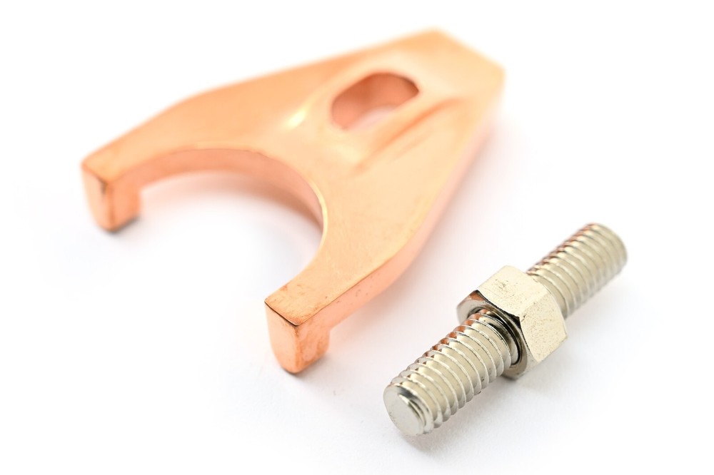 ZINC ALLOY DISTRIBUTOR HOLD DOWN CLAMP W/BOLT - COPPER