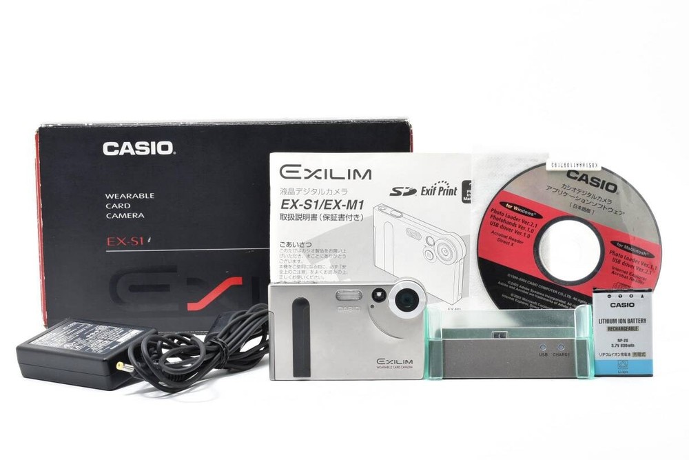 CASIO EXILIM EX-S1 Silver Compact Digital Camera AC100V Tested