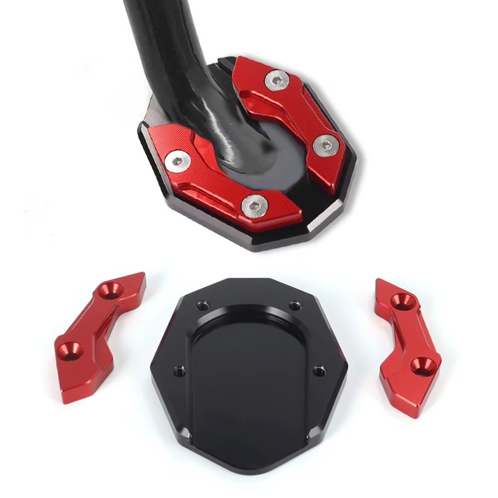 Universal Motorcycle Kickstand Extender Foot Side Stand Extension Support Pad