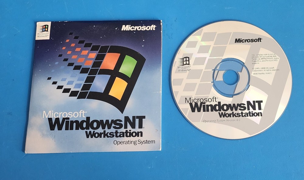 Microsoft Windows NT 4.0 Workstation Operating System *94692* with Product Key