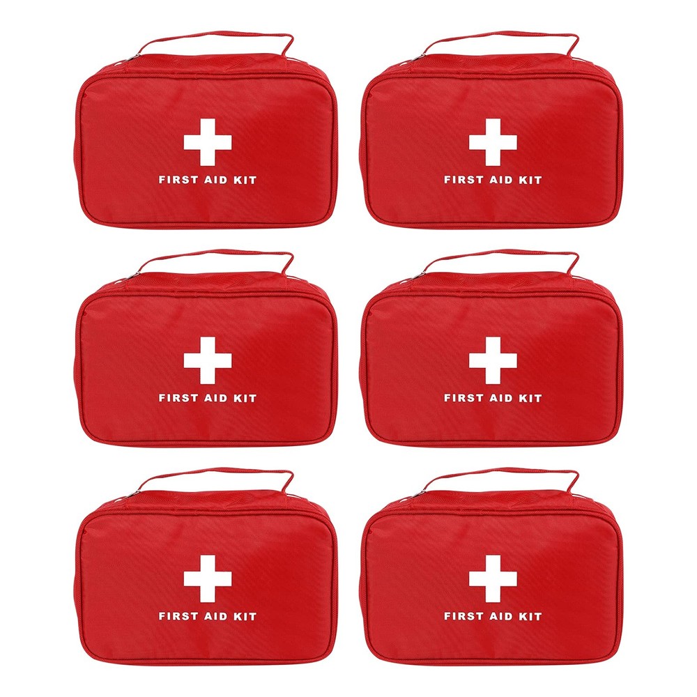 6pcs First Aid Bag Empty, Waterproof Durable First Aid Kit Bag Empty with Zip...