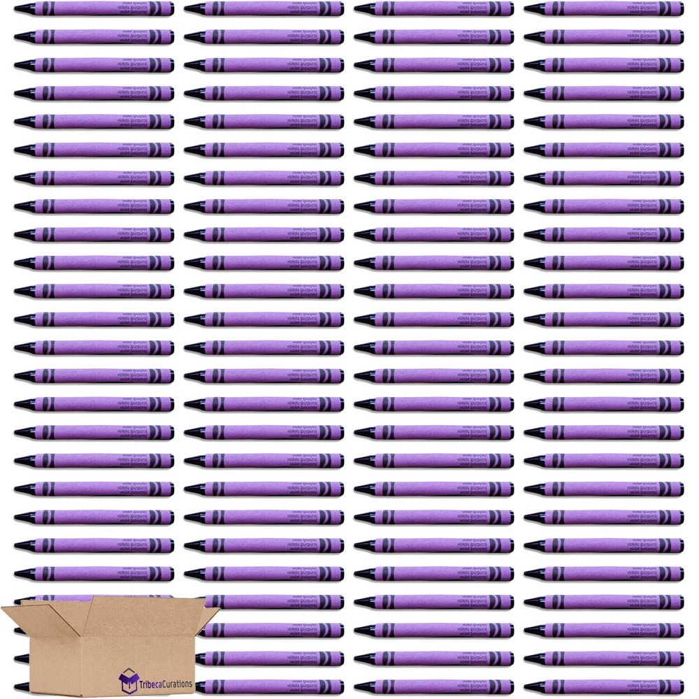 Violet (Purple) Crayon Bulk Value Pack | 100 Count