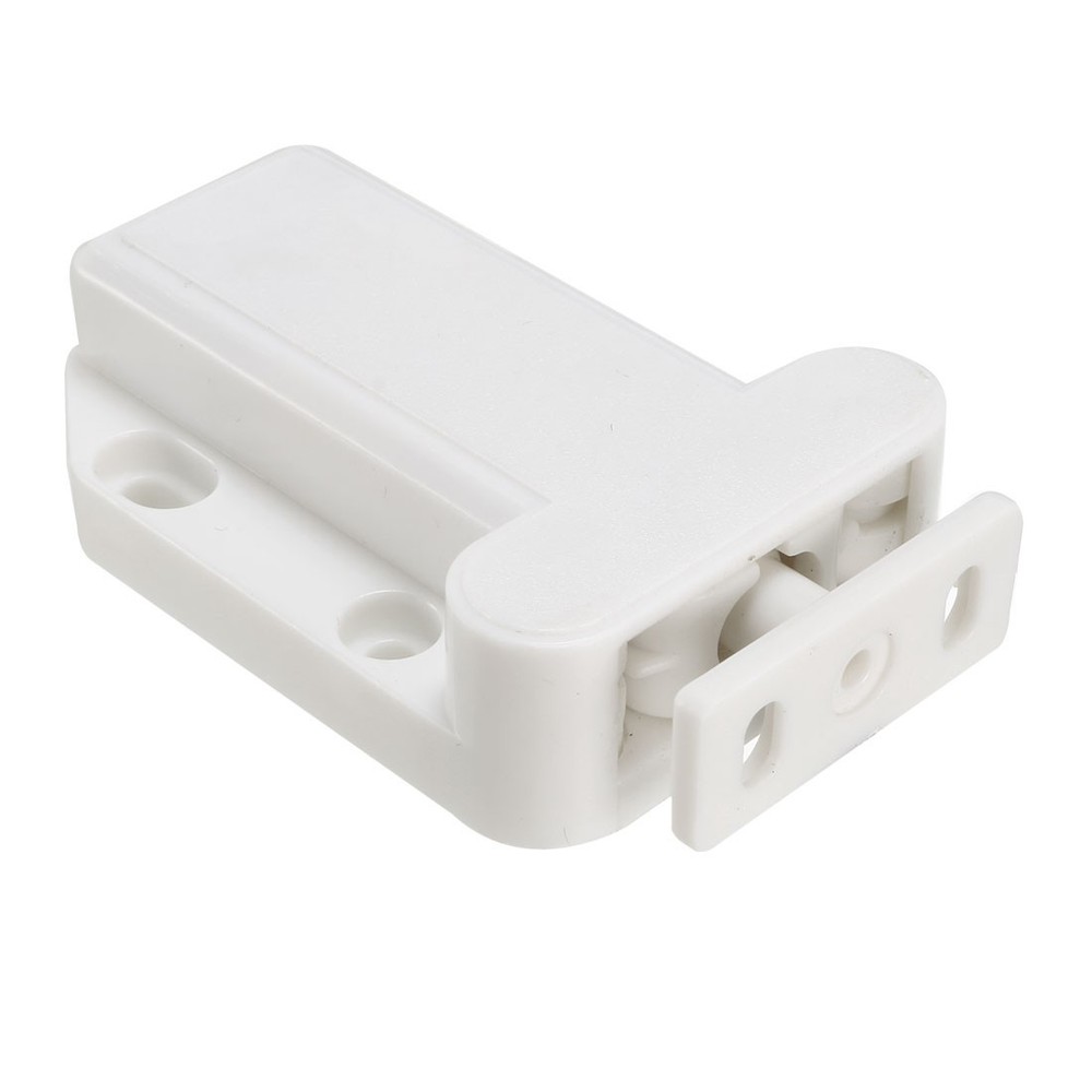 Push Open Latch Lock Touch Catch for Cabinet Cupboard Drawer White