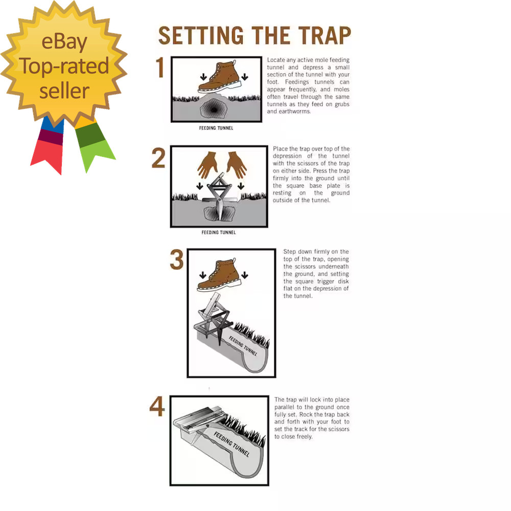 Mole Trap easy to use and handle