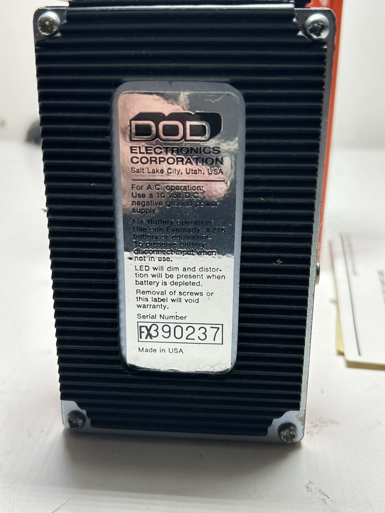 TESTED VINTAGE DOD Digitech FX80B Compressor Sustainer Guitar Effect Pedal