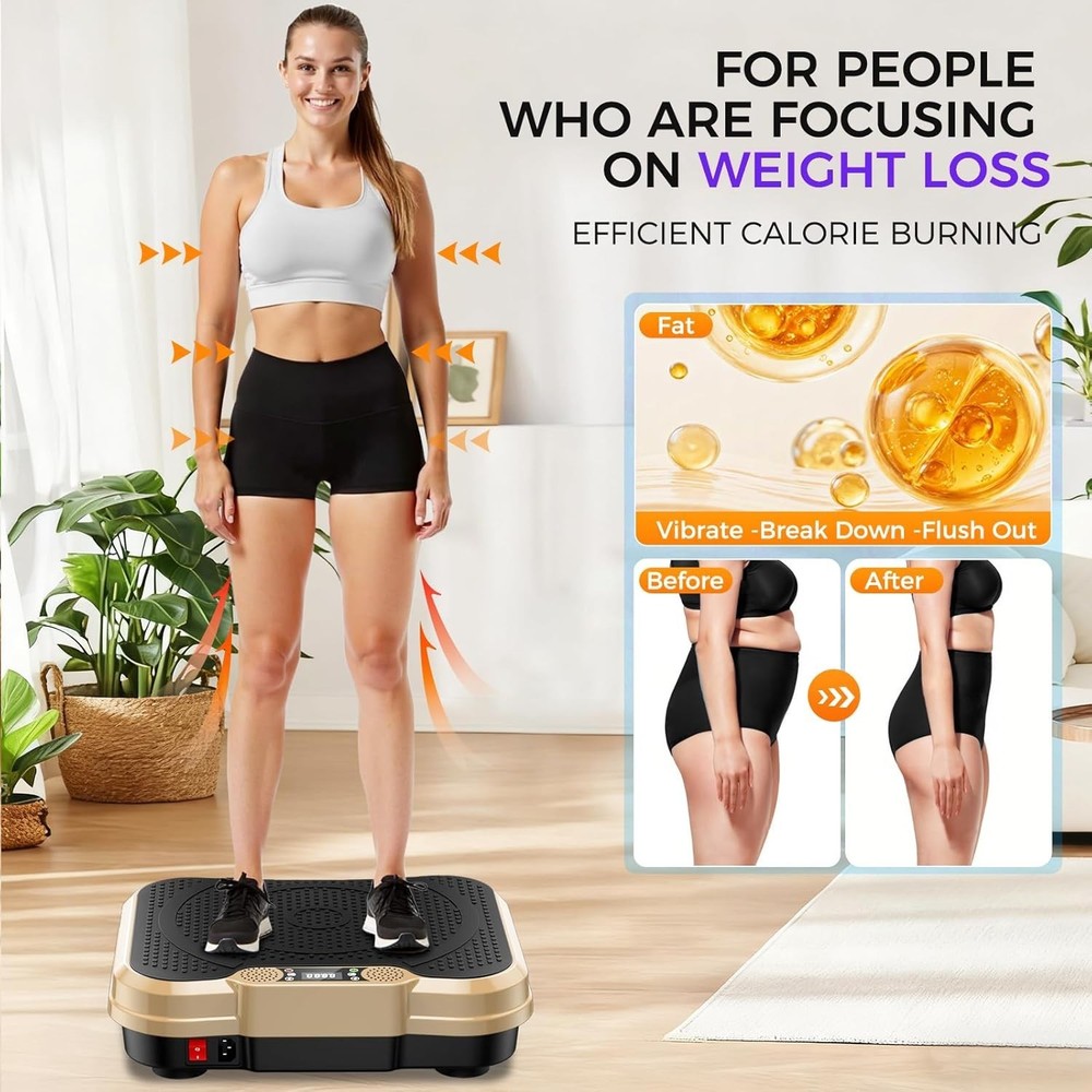 Vibration Plate Exercise Machine,Vibration Plate for Lymphatic Drainage Power
