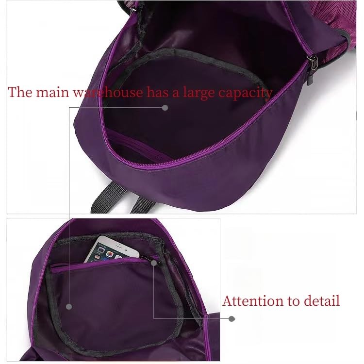 Travel lightweight foldable backpack hiking backpack splash proof compact tra...