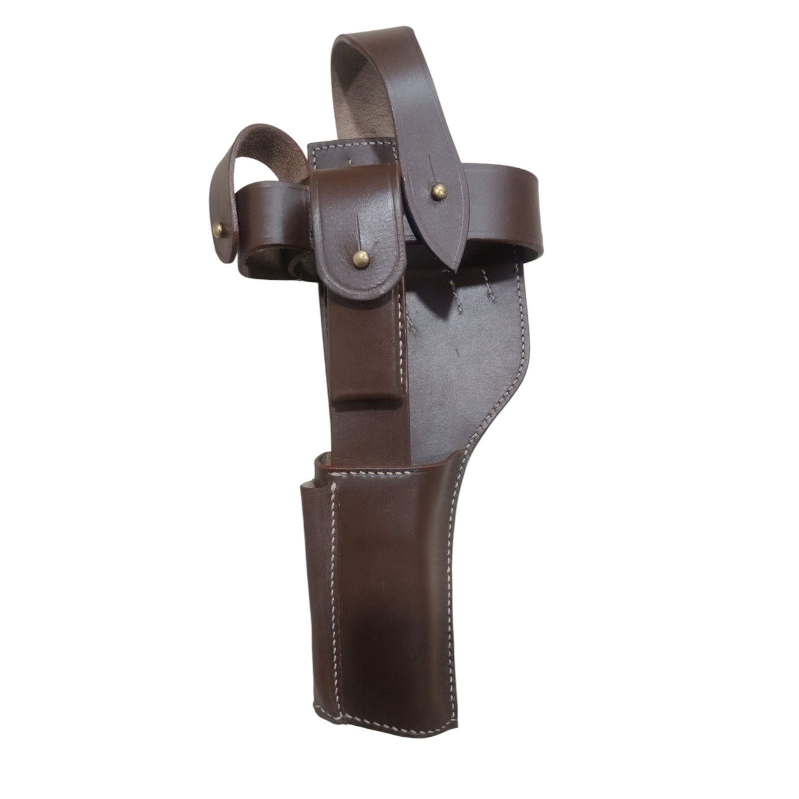 German WWI Mauser C-96 Broomhandle Holster Rig - DARK TAN