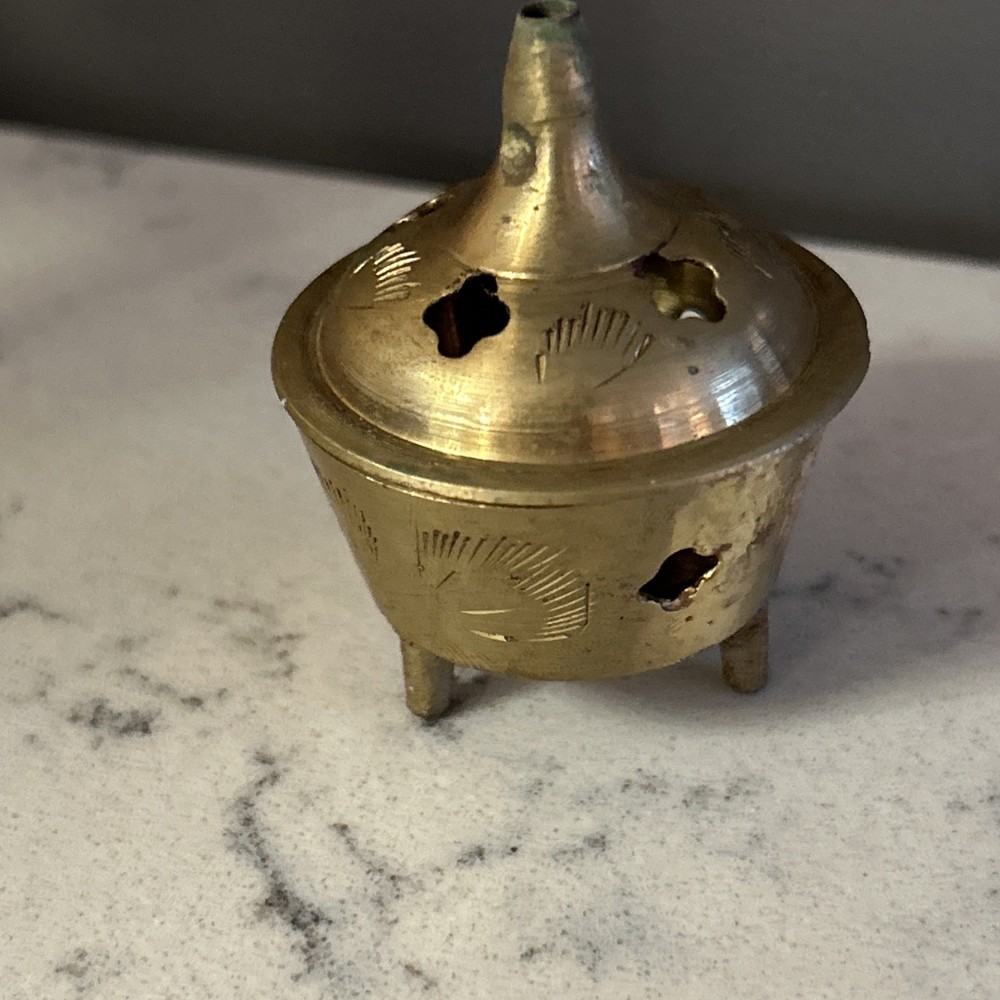 ~2~ Vintage Brass Incense Holders Vintage Small