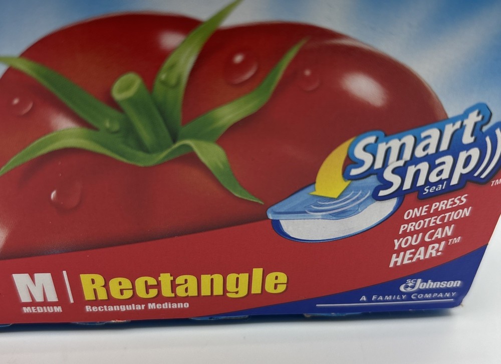 Ziploc Smart Snap Leak Proof 40 Fl Oz 5 Cups M Rectangle Storage Containers