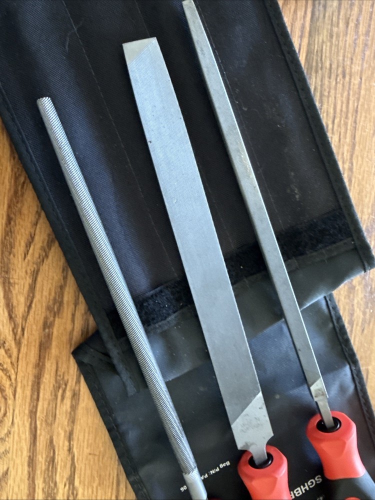 Snap On Tools Orange Instinct Soft Grip File Set 3pc