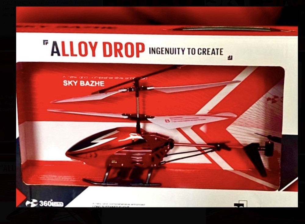 Sky BAZHE 360° Eversion Rechargeable Helicopter Enhanced CHO37 Full 3D Flight
