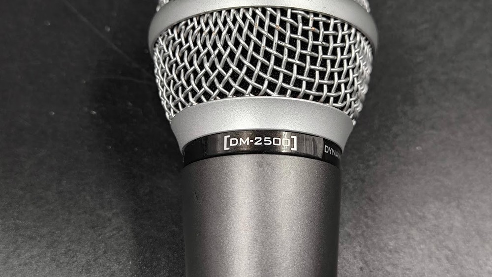 Dynamic DM-2500 Microphone Used Working Grey