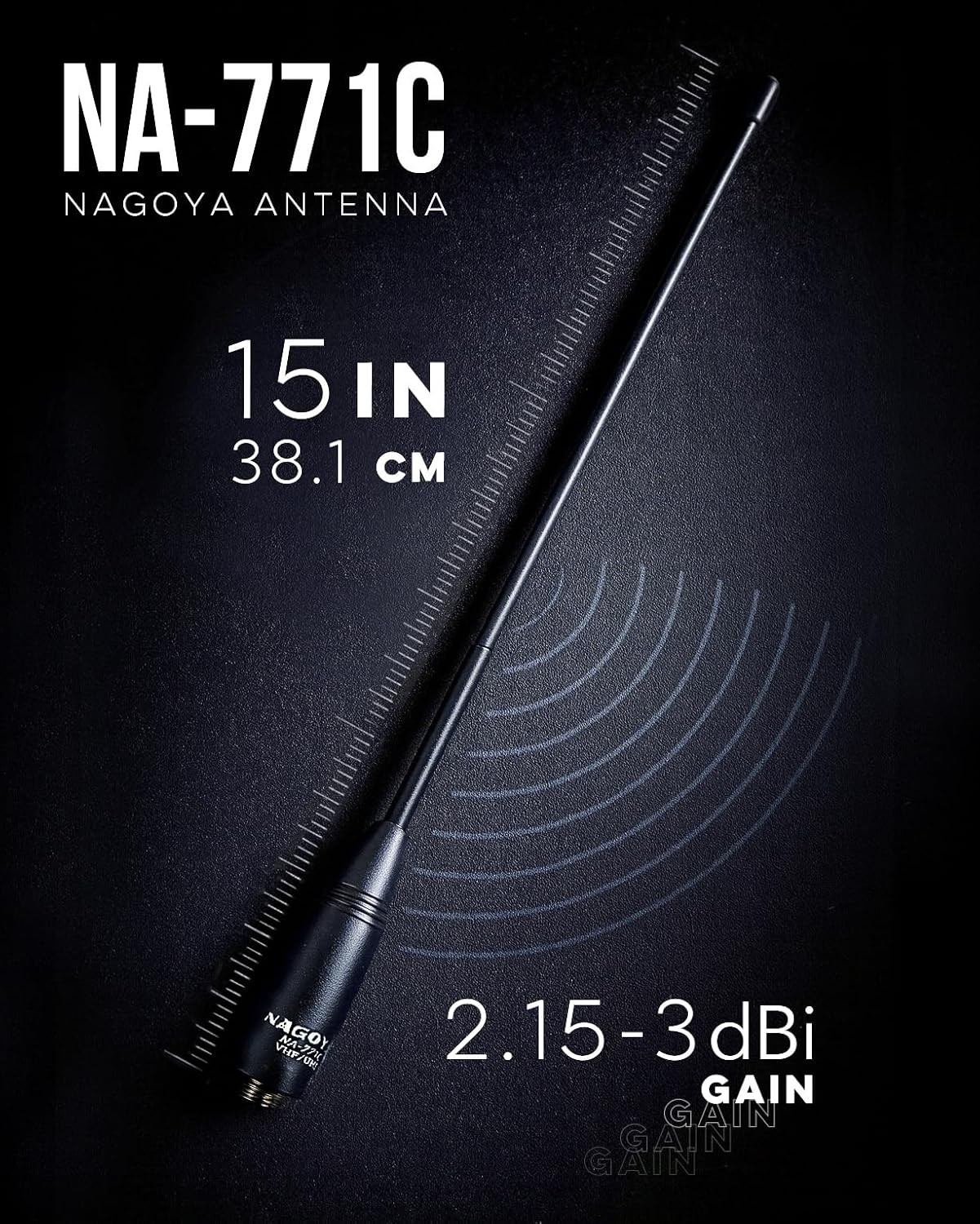 Authentic Genuine Nagoya NA-771C Commercial Dual Band Antenna - SMA Female - NEW