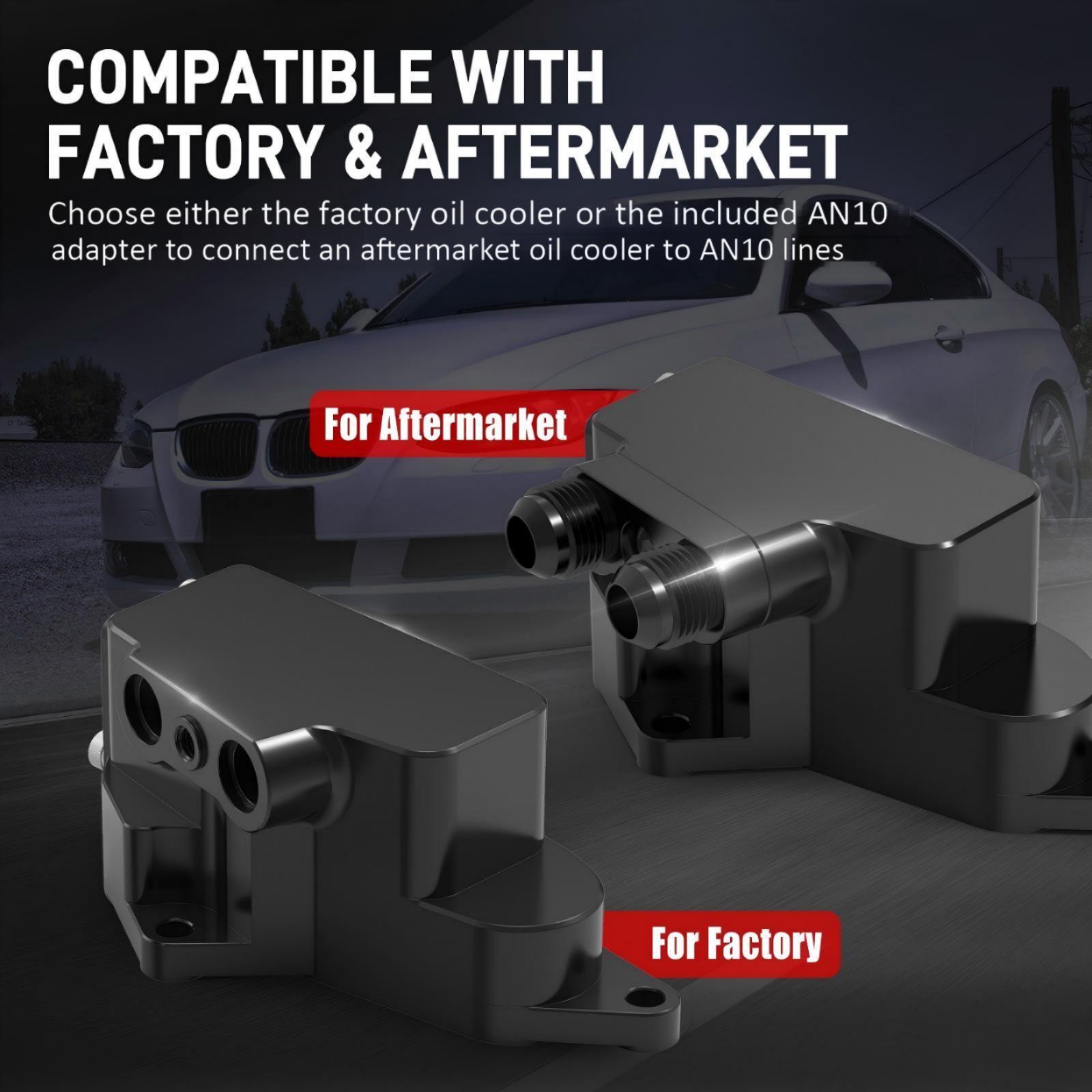 Oil Cooler Thermostat Housing Adapter Upgraded For BMW E90 E92 335i 135i 1M N54