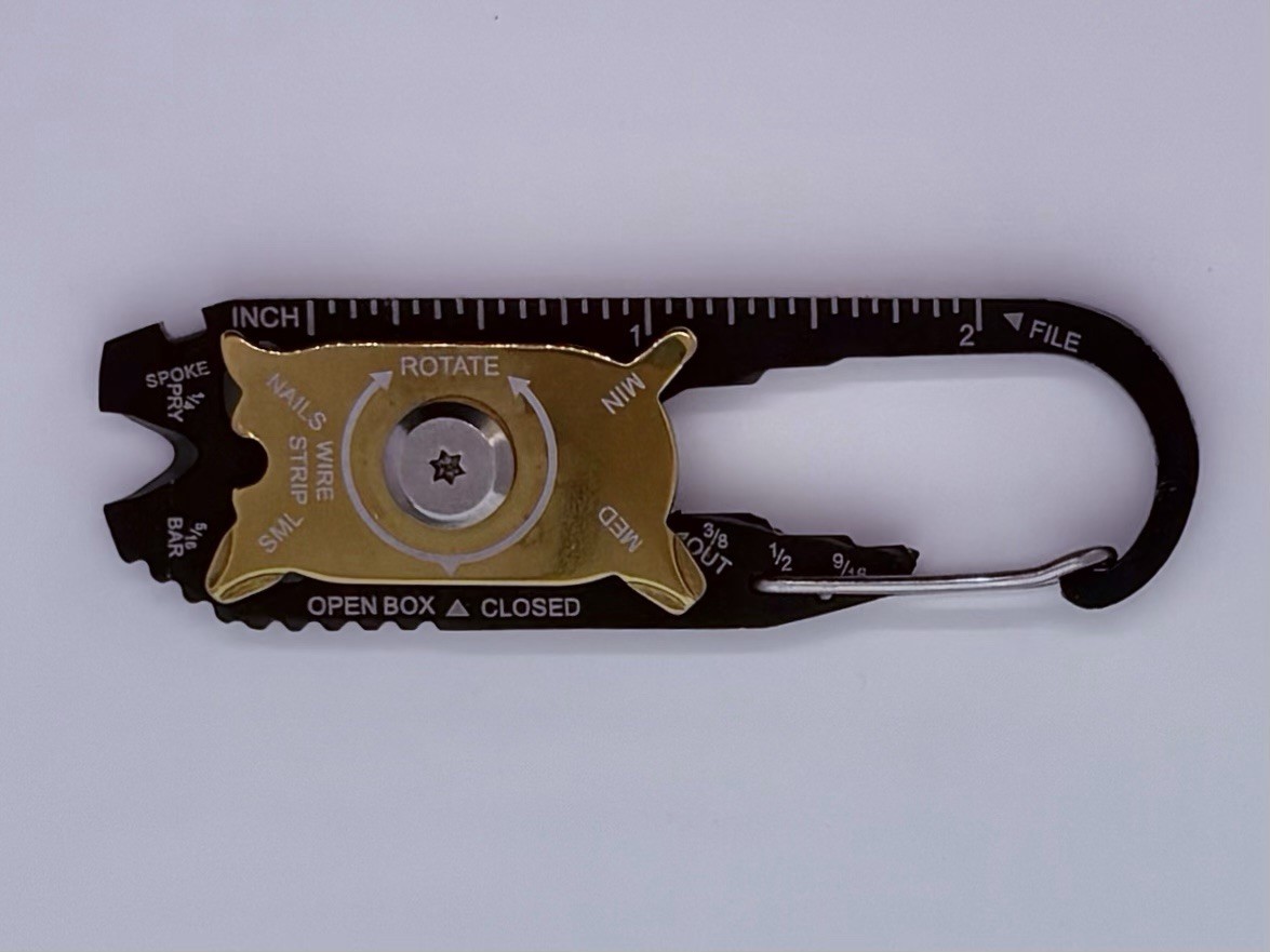 20 In 1 Screwdriver Wrench Keychain Stainless Steel Mini Pocket Multi Tool