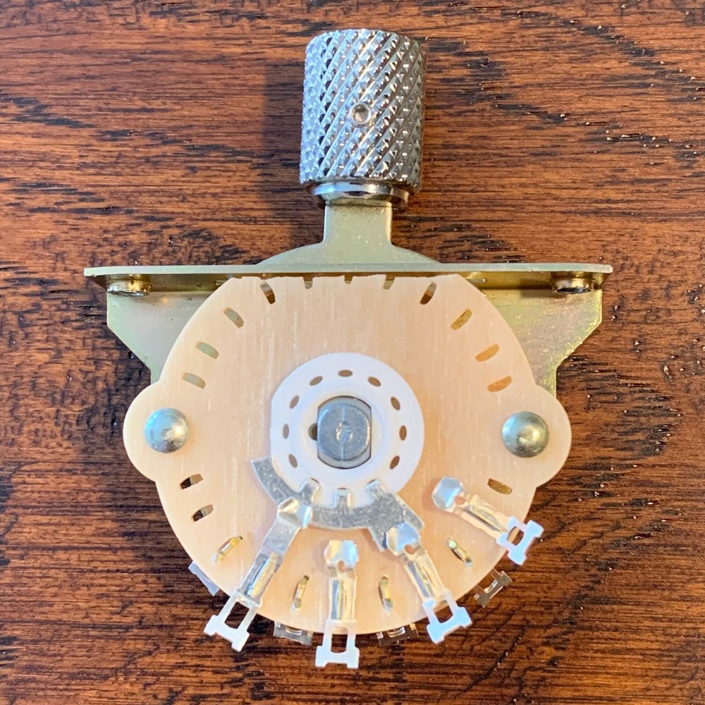 CHROME Plated - Solid Brass / Telecaster Knurled Guitar Knobs & Switch Tip Set