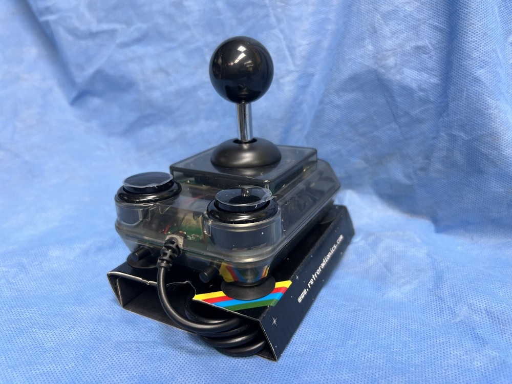 ArcadeR 9-pin (DB9) standard Retro Joystick - Transparent Black