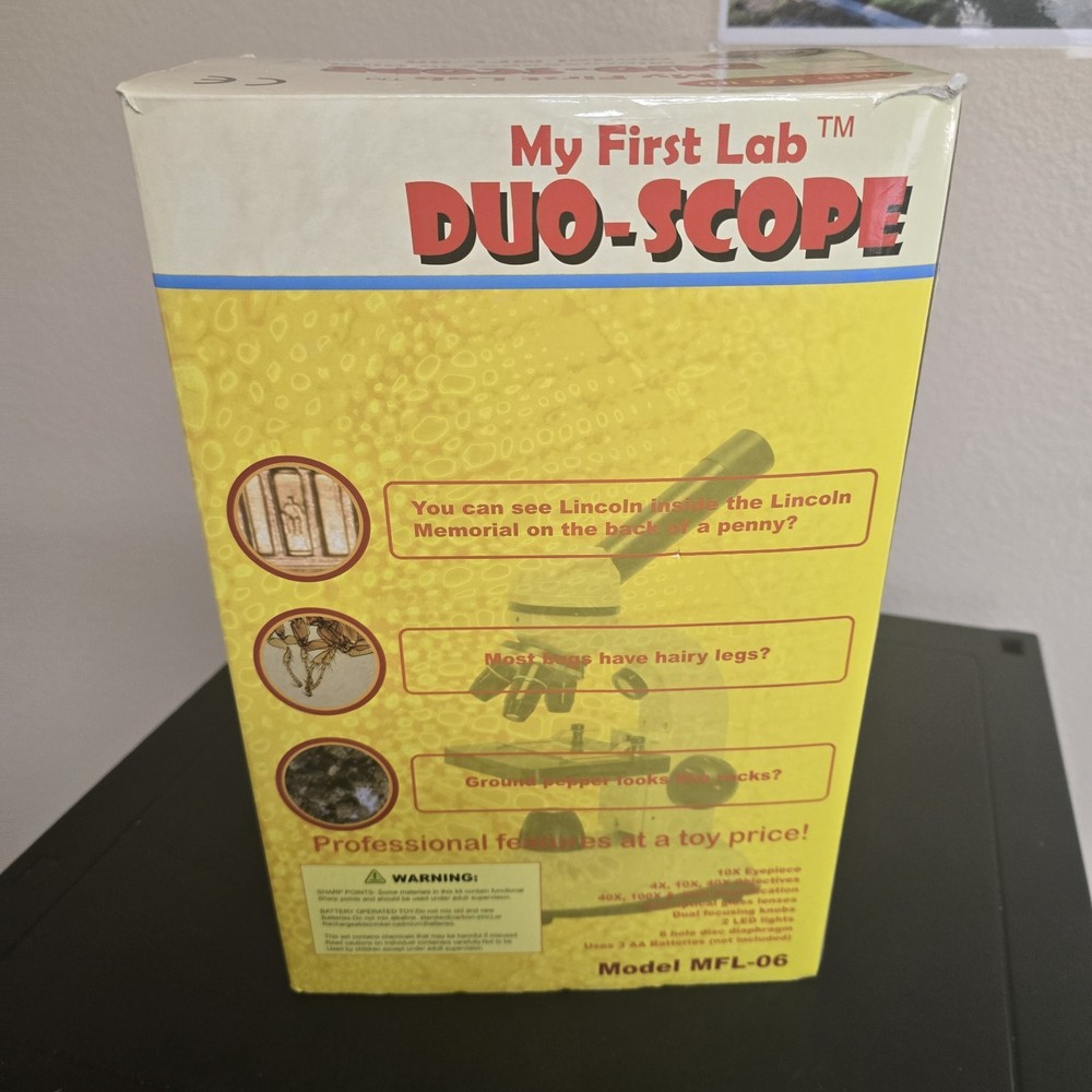 My First Lab MFL-06 Duo-Scope Microscope Two Microscopes in One Tested Complete