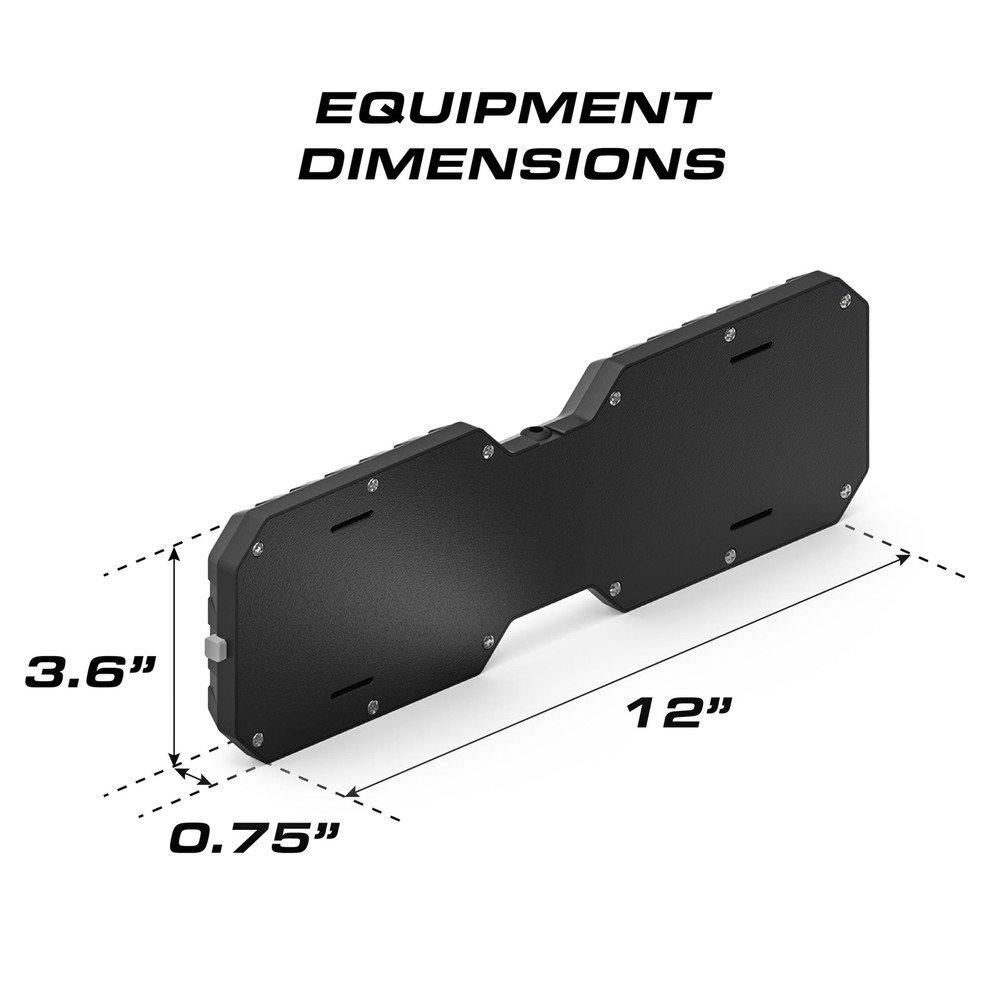 Feniex Interior Visor Light | Cig Plug, Flip-Down Windshield Visor | Red/Blue...