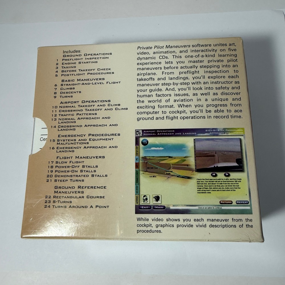 Private Pilot Maneuvers Training Software 5 CD Set
