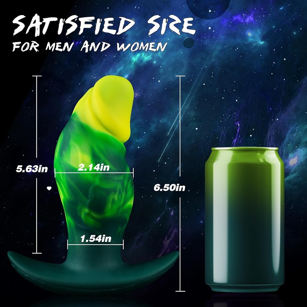 6.5" Vibrating Butt Plug Large Buttplug, Vibrating Anal Plug Prostate Massage An