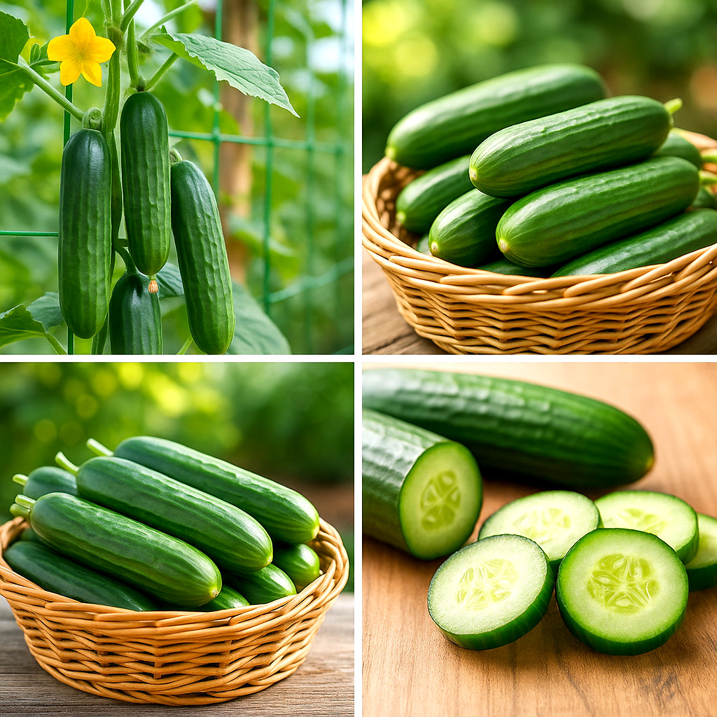 150+ BEIT ALPHA CUCUMBER SEEDS 🥒 BURPLESS SNACK PERSIAN NON-GMO FREE SHIPPING