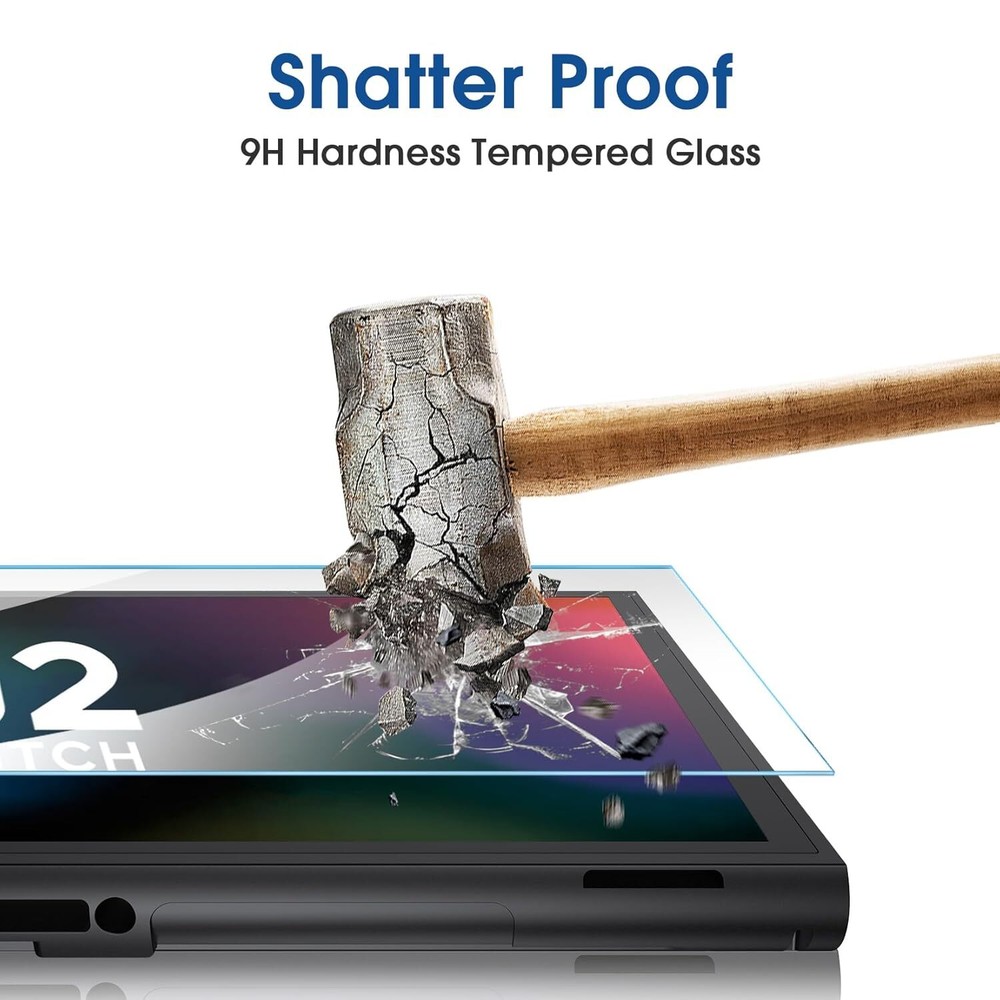 Auto-Alignment for Nintendo Switch 2 - 7.9" Screen Protector Tempered Glass 2Pk