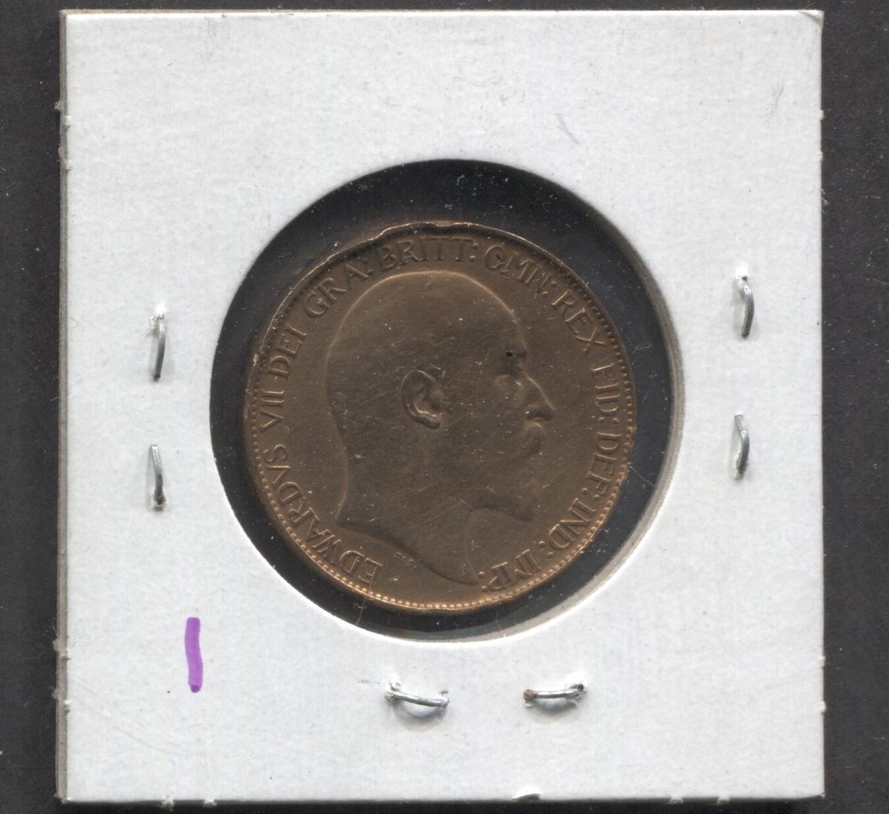 1907- Great Britian- 1/2 Penny- VF