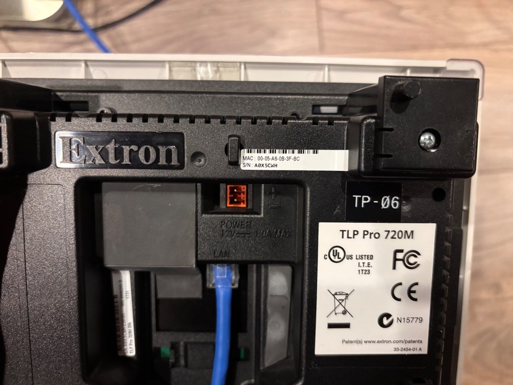 Extron TLP Pro 720M - 7 inch Wall Mount TouchLink Pro Touchpanel Screen