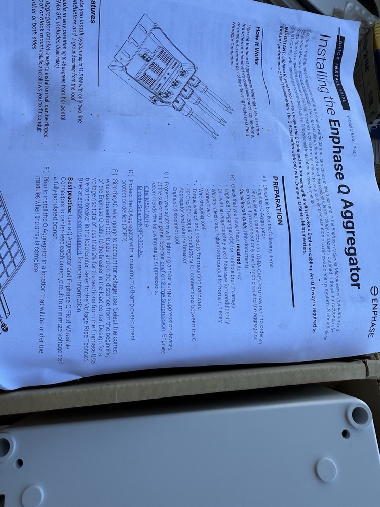 ENPHASE IQ BRANCH AGGREGATOR